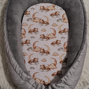 felhőmaci szürke babysoft babafészek