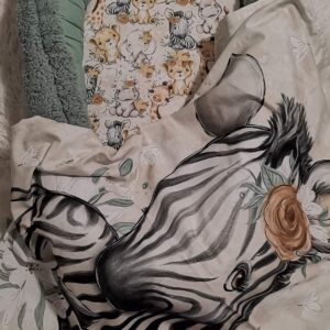 zebra babaszafari kheki sherpa 2db os babafészek szett