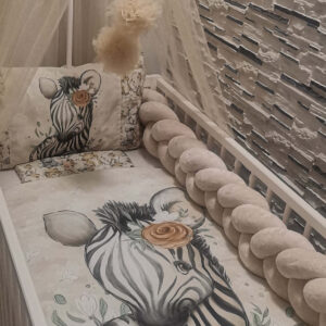 zebra babaszafari bézs 4db os szett