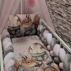 kabátos Állatkák szürke rózsaszín 4db os szett