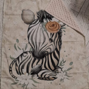 zebra babaszafari bézs minkys takaró