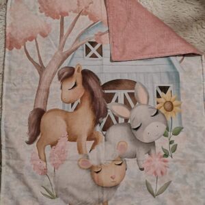 istálló rózsaszín babysoft takaró