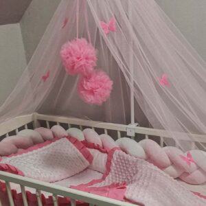pink babarozsaszin babaagynemu szett
